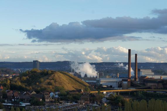 Vue panoramique sur la ville de Charleroi