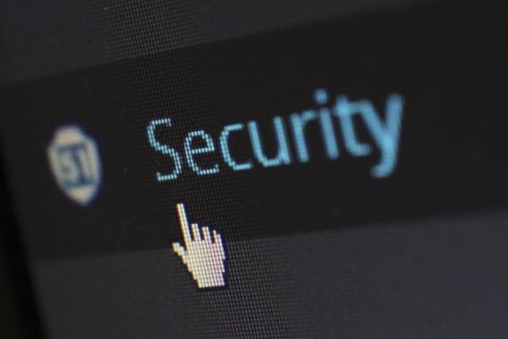 Curseur de souris sur une icône Security