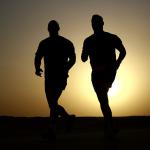 Silhouettes de coureur pied